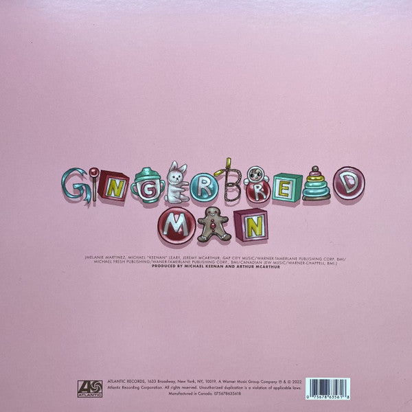 Melanie Martinez Gingerbread Man 12" vinyl back cover with barcode