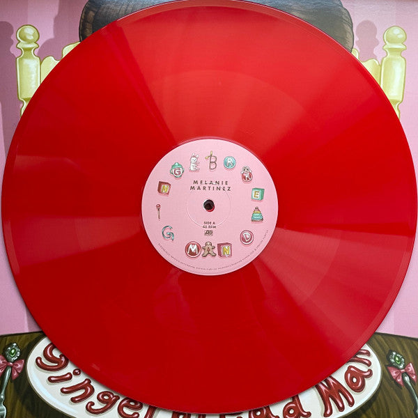 Melanie Martinez Gingerbread Man limited edition red apple vinyl record over the front cover
