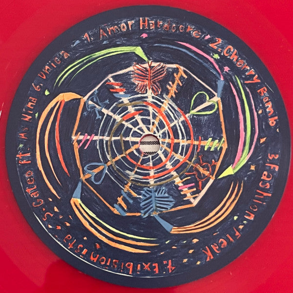 Isabella Lovestory Amor Hardcore vinyl LP side A label artwork