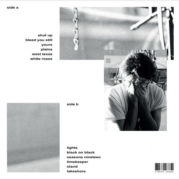 Greyson Chance Portraits vinyl LP back cover with tracklist and barcode