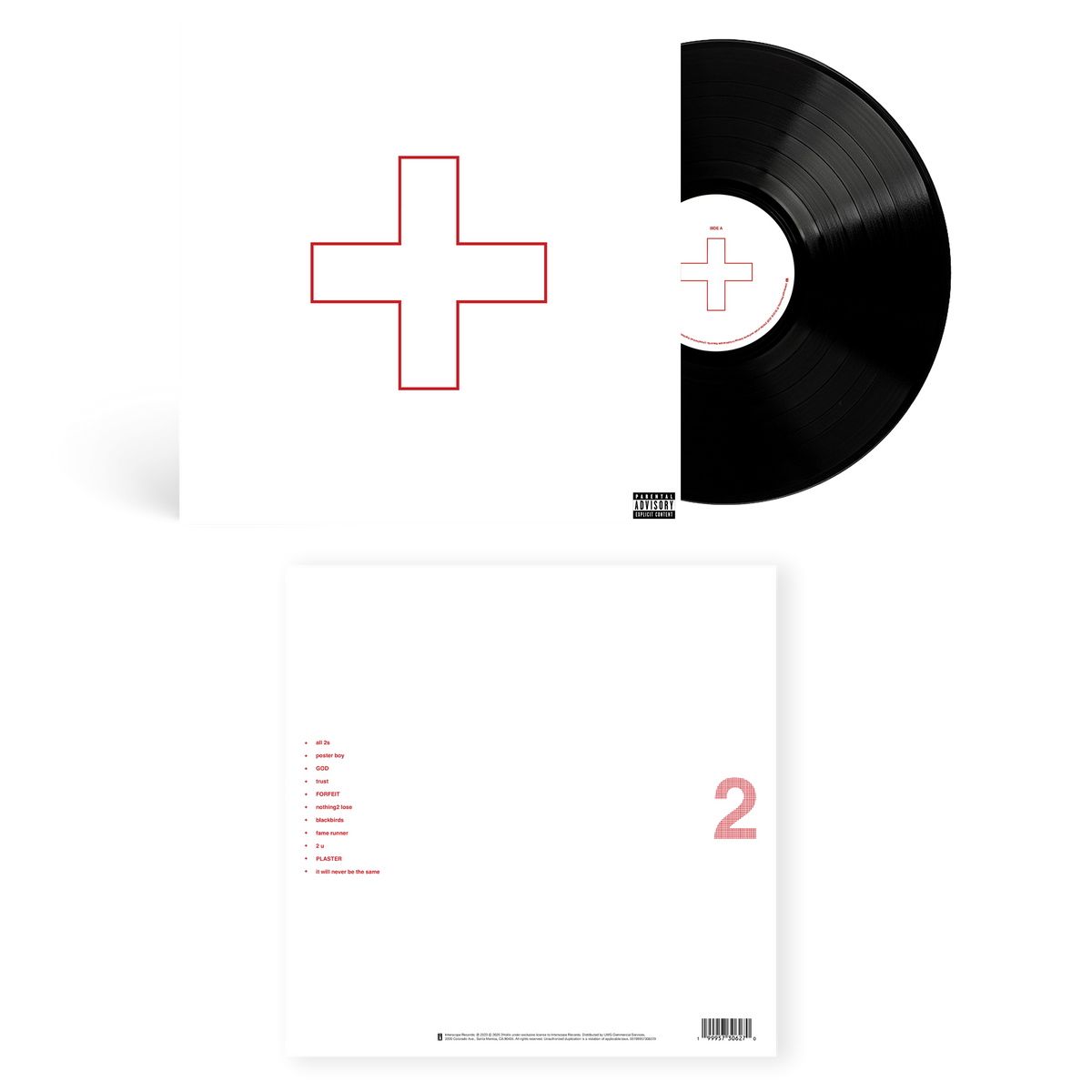 2hollis 2 limited edition vinyl LP mockup with front cover, back cover and black vinyl