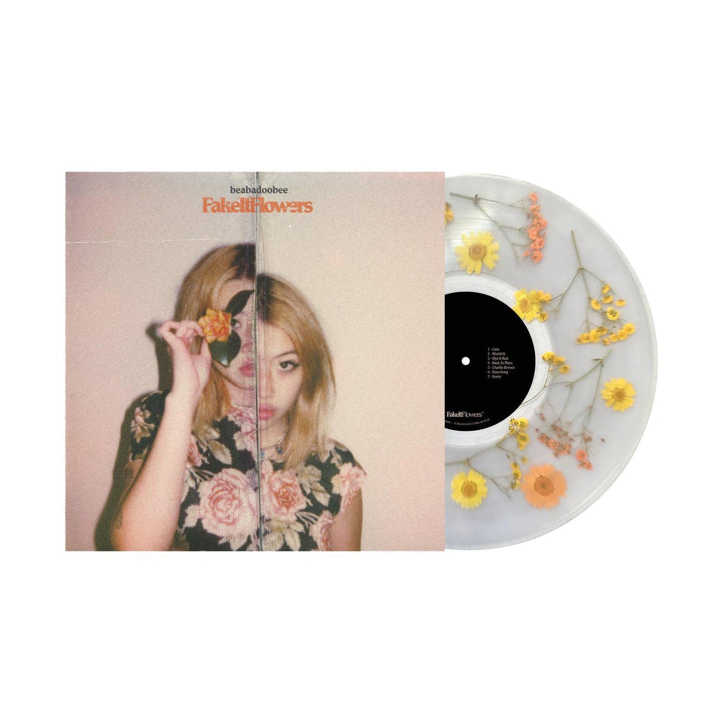 beabadoobee - Fake It Flowers Limited Edition Daisy Flower-Filled Vinyl Record LP