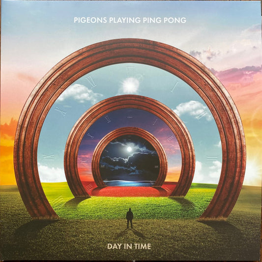 Pigeons Playing Ping Pong Day In Time vinyl 2LP front cover