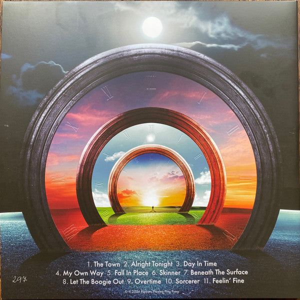 Pigeons Playing Ping Pong Day In Time vinyl 2LP back cover with tracklist