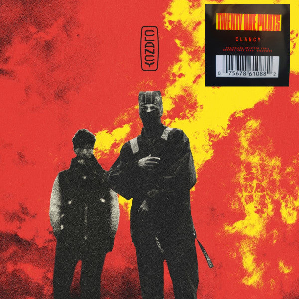 Twenty One Pilots Clancy vinyl LP front cover with hype sticker
