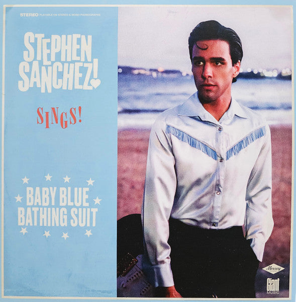 Stephen Sanchez / The Beach Boys : Baby Blue Bathing Suit / Good Vibrations (7", Single, Mono, Bab)