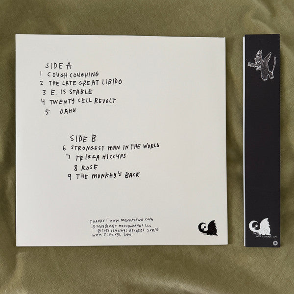 Menomena I Am The Fun Blame Monster vinyl LP back cover with tracklist