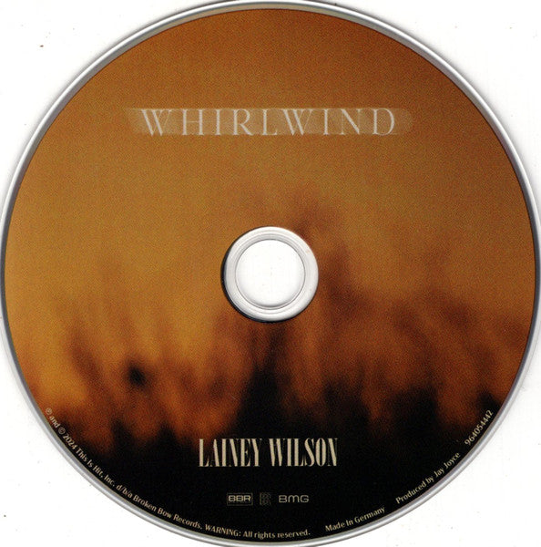 Lainey Wilson Whirlwind CD disc