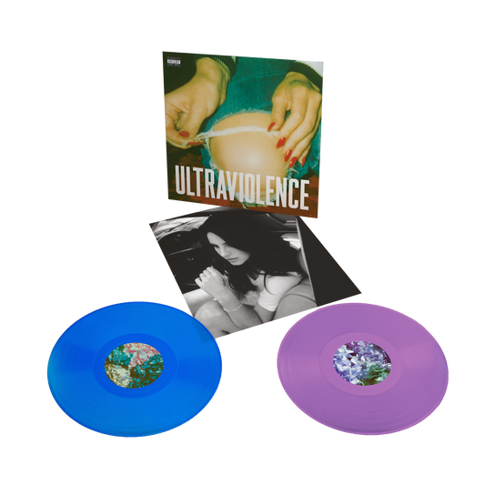Lana Del Rey Ultraviolence limited edition alt cover blue and violet vinyl 2LP mockup