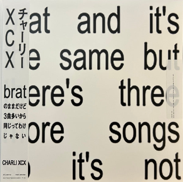 Charli XCX : Brat And It's The Same But There's Three More Songs So It's Not (2xLP, Album, Dlx, Ltd, Obi)