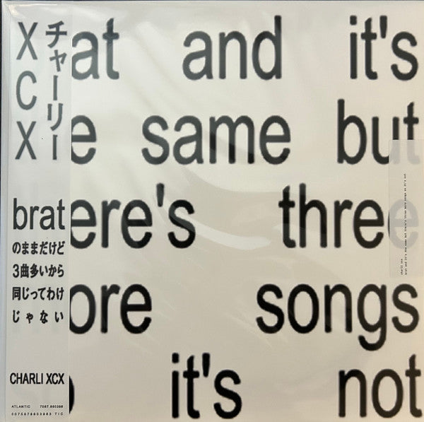 Charli XCX : Brat And It's The Same But There's Three More Songs So It's Not (2xLP, Album, Dlx, Ltd, Obi)