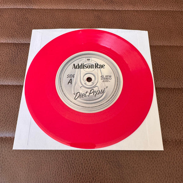 Addison Rae : Diet Pepsi (7", Single, Red)