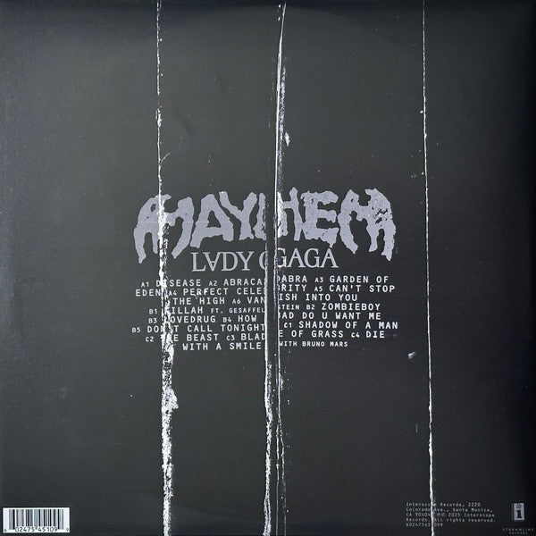 Lady Gaga : Mayhem (LP + LP, S/Sided, Etch + Album, Alt)