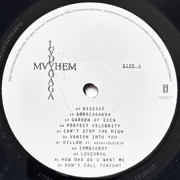 Lady Gaga : Mayhem (LP + LP, S/Sided, Etch + Album, Alt)