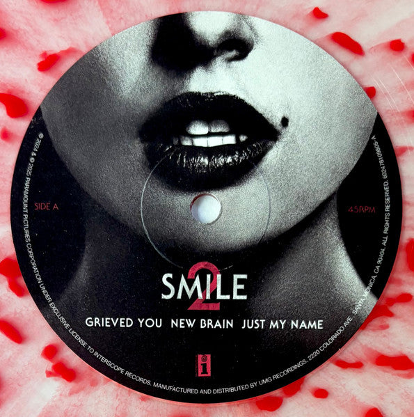 Skye Riley & Naomi Scott Smile 2: The Skye Riley EP limited edition splatter 12" vinyl side A label