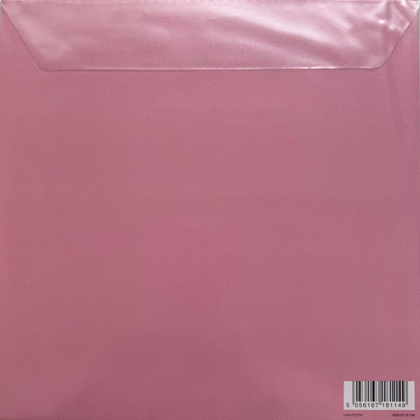 Laufey Valentine heart-shaped 7" vinyl PVC sleeve back with barcode