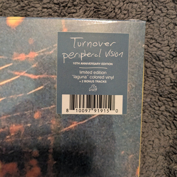 Turnover Peripheral Vision limited edition laguna vinyl hype sticker with barcode