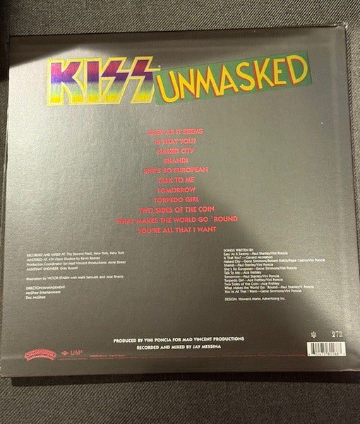 Kiss : Unmasked (LP, Album, Ltd, Num, Pic)