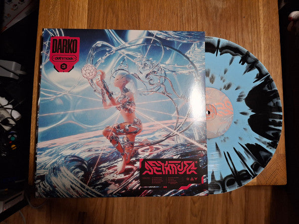 Darko Dethmask 3 vinyl LP front cover with black and blue merge vinyl record