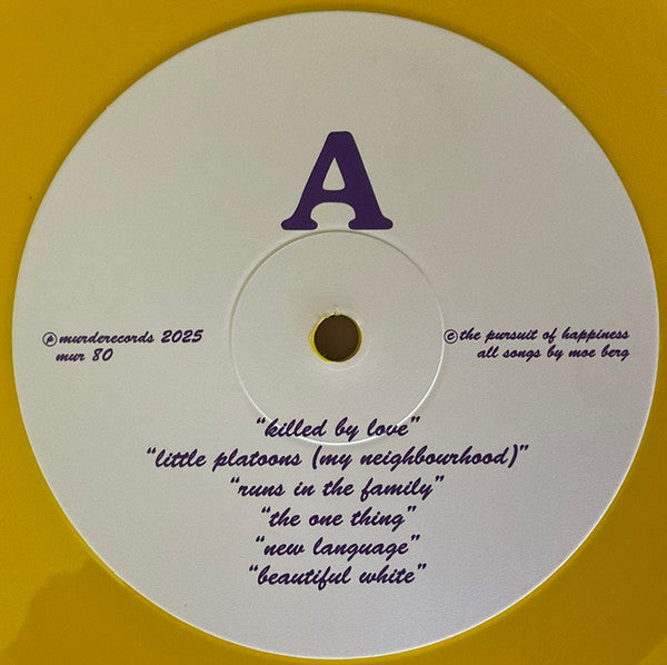 The Pursuit Of Happiness : It's Been Too Much Fun (Live In Concert 1990) (LP, Album, Num, Yel)