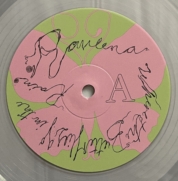 Raveena Where the Butterflies Go in the Rain vinyl side A label