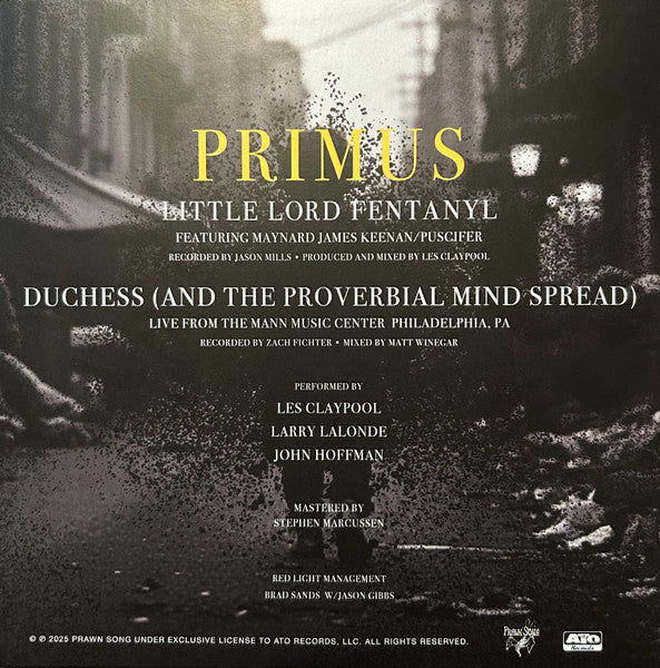 Primus : Little Lord Fentanyl  (7", Single, Gol)