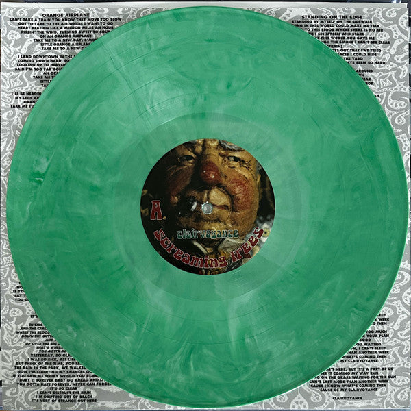 Screaming Trees Clairvoyance limited edition evergreen marbled vinyl record and label