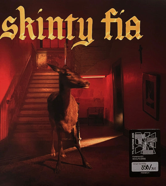 Fontaines D.C. Skinty Fia vinyl LP front cover with hand-numbered hype sticker