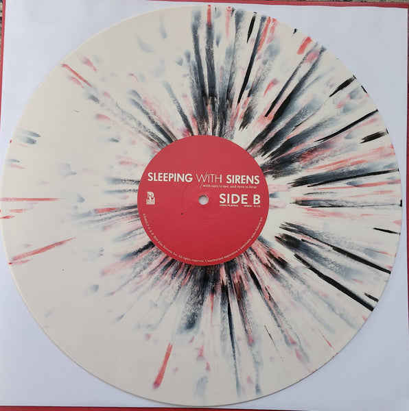 Sleeping With Sirens With Ears To See, And Eyes To Hear splatter vinyl record, side B label