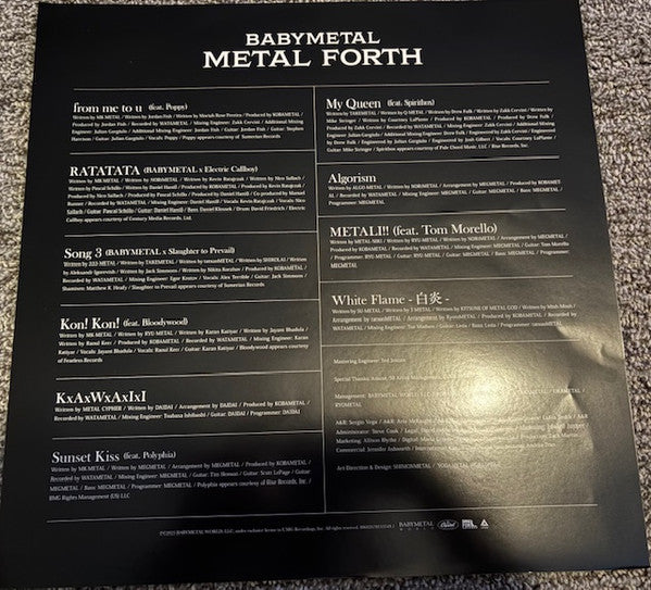 Babymetal : Metal Forth (LP, Album, Ltd, SU )