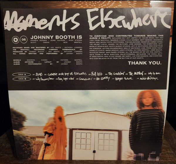 Johnny Booth (2) : Moments Elsewhere (LP, Album, Ltd, Blu)