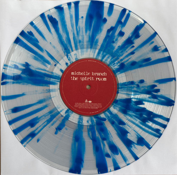 Michelle Branch The Spirit Room limited edition blue splatter vinyl LP record and label