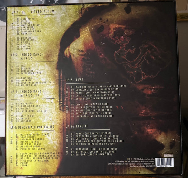 Slipknot : Slipknot (LP, Album, RE, Blo + LP, Comp, RE, Blo + 4xLP, Com)