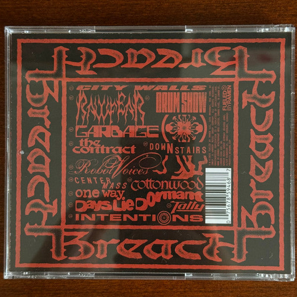 Twenty One Pilots Breach CD jewel case back with tracklist
