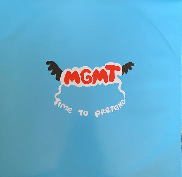 MGMT Time To Pretend vinyl LP blue inner sleeve