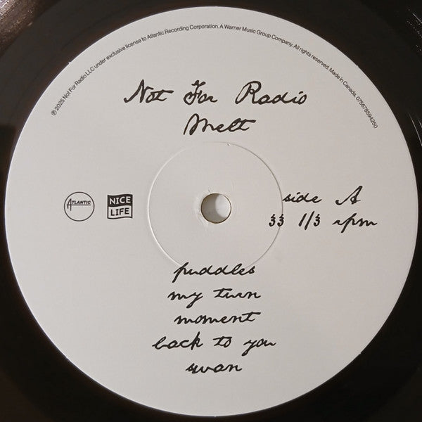 Not for Radio : Melt (LP, Ltd, Tra)