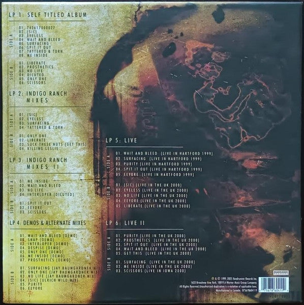 Slipknot : Slipknot (LP, Album, RE, Liq + LP, Comp, RE, Blo + 4xLP, Com)