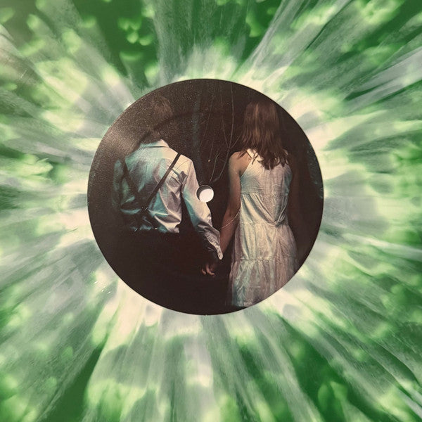 Pierce The Veil Selfish Machines green, white splatter vinyl record, side B picture label