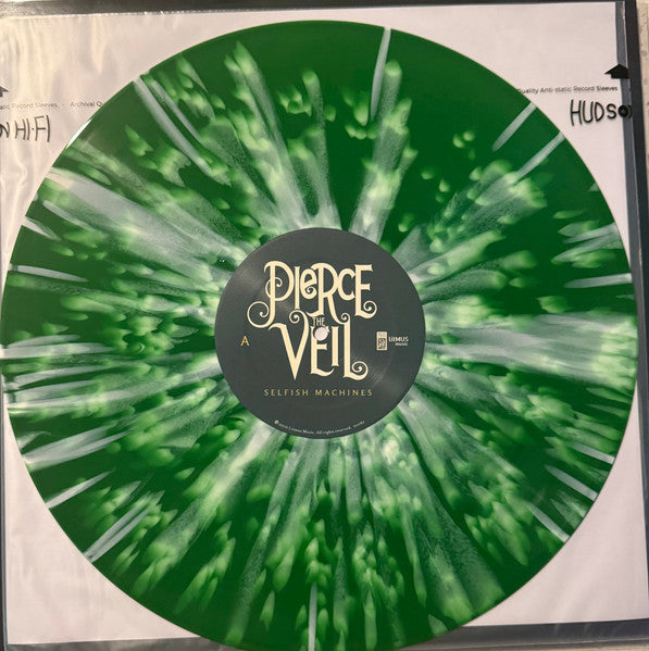 Pierce The Veil Selfish Machines green splatter vinyl LP with inner sleeve