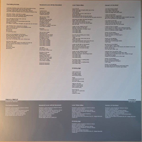 Cameron Winter : Heavy Metal (LP, Album, Ltd, Cle + 7")