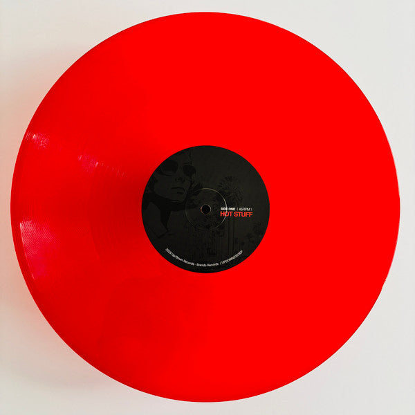Blue October Hot Stuff limited edition red vinyl 12" record and A-side label