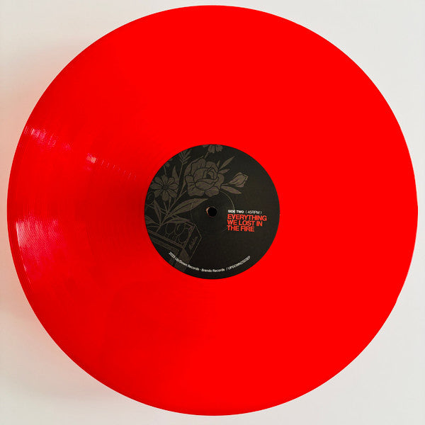 Blue October Everything We Lost In The Fire red vinyl 12" record, B-side label