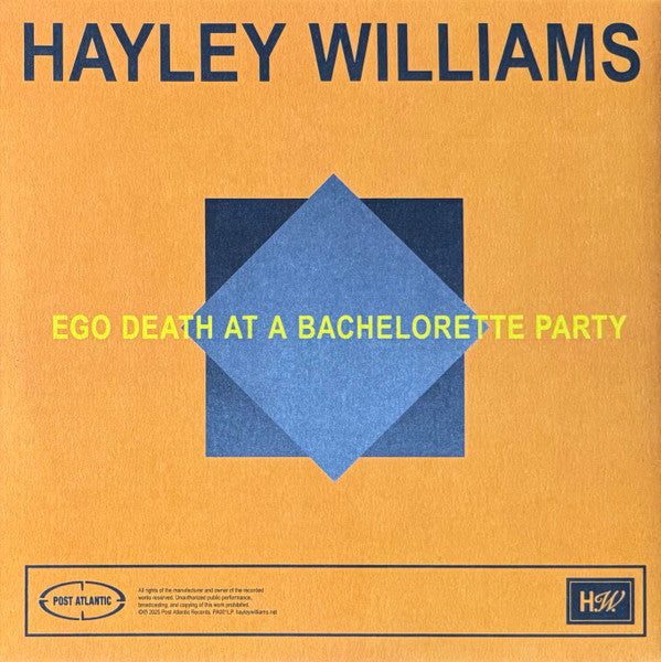 Hayley Williams : Ego Death At A Bachelorette Party (2xLP, Album, Ltd, Blu)