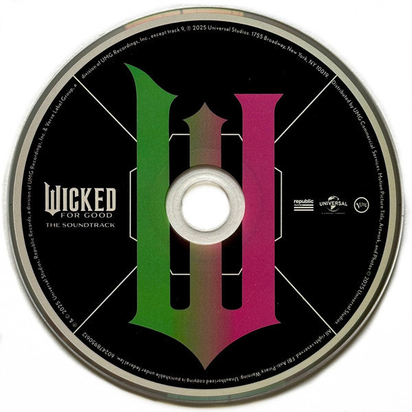 Stephen Schwartz : Wicked: For Good (The Soundtrack) (CD, Album, Sig)