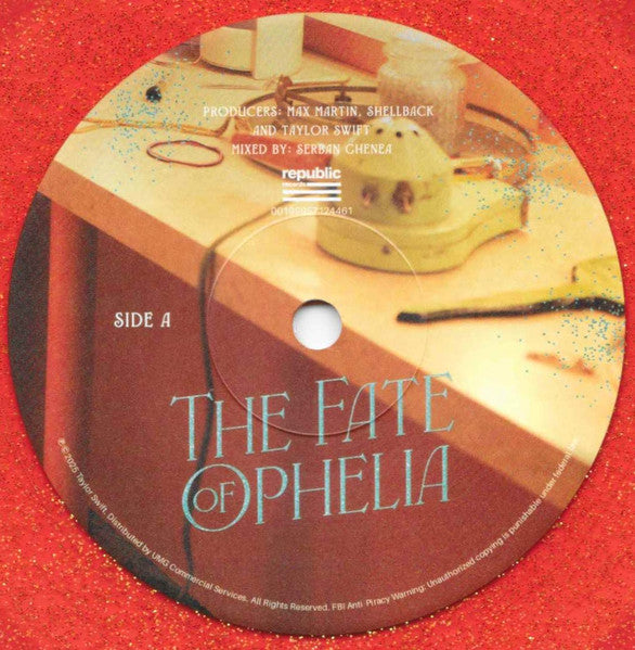 Taylor Swift : The Fate Of Ophelia (7", Single, Ora)