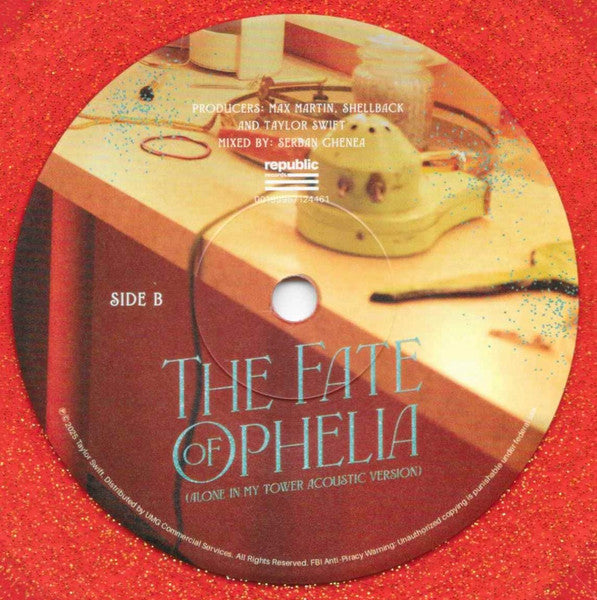 Taylor Swift : The Fate Of Ophelia (7", Single, Ora)