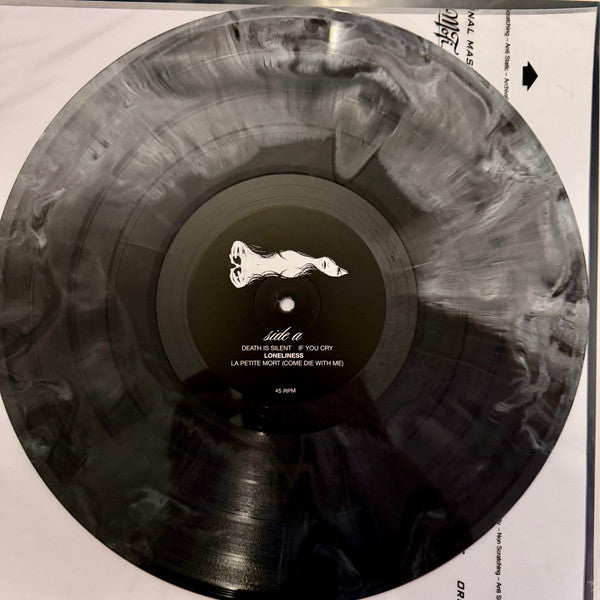 Kno Death Is Silent grey marble hand-pour vinyl record, side D