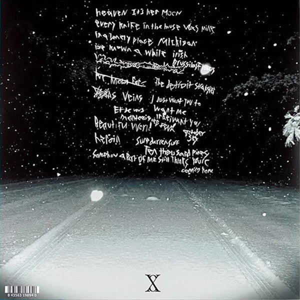 Sugar Cherry Land of Pine vinyl 2LP back cover with handwritten tracklist