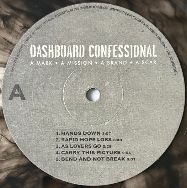 Dashboard Confessional : A Mark ● A Mission ● A Brand ● A Scar (2xLP, Album, Club, Ltd, Num, RE, Mil)