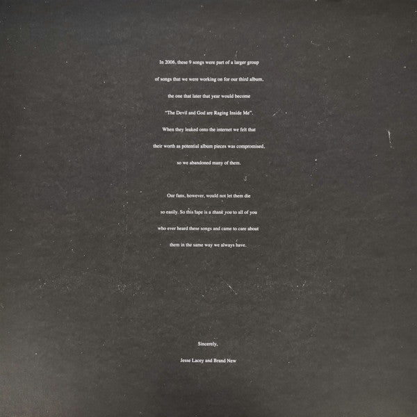 Brand New : Leaked Demos 2006 (LP, RE, Ele)